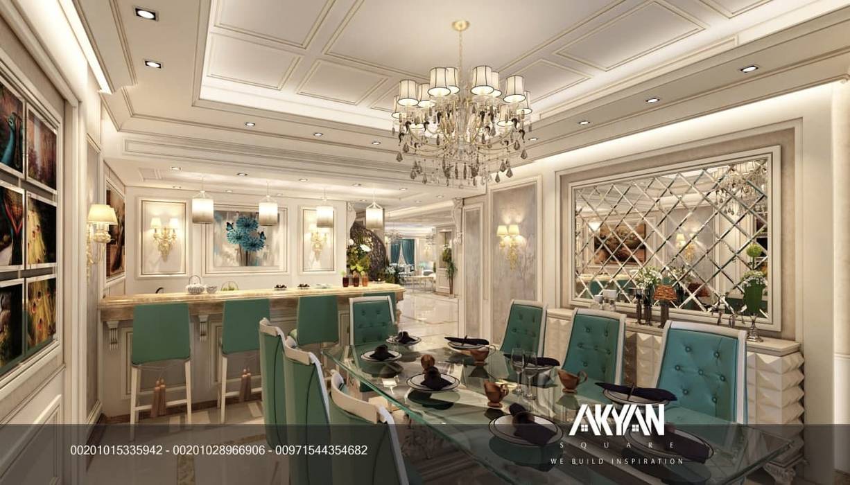 غرفة طعام AKYAN SQUARE غرفة السفرة اكيان سكوير,غرفة طعام,ديكور_داخلي,ديكورات فخمة,interior design,luxury,akyan square,ديكورات,تصاميم,تصميم داخلي,ديكورات راقية,صالات استقبال,مداخل وممرات,ابواب,ديكورات اسقف,ديكورات معاصرة