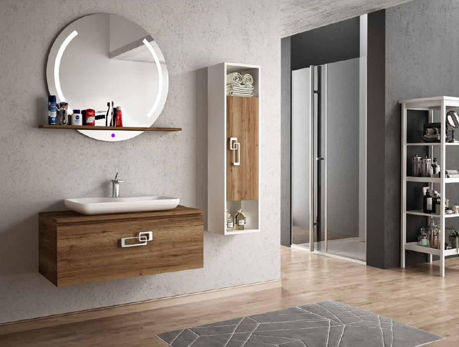 ELARA - MAESTA MAESTA BATHROOM FURNITURE Modern Banyo bathroom furniture, bathroom cabinet, banyo mobilyası, banyo dolabı ,Aynalar