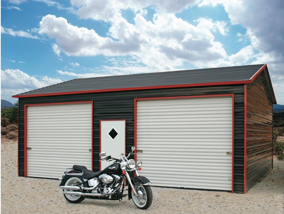 Custom Steel Garages Behrs Buildings Double Garage