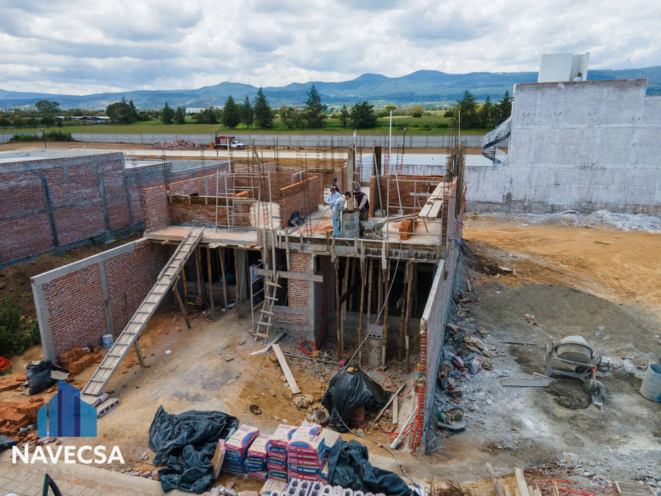 Casa en Construcción en Tulancingo Fraccionamiento La Toscana, Navecsa Constructora Navecsa Constructora