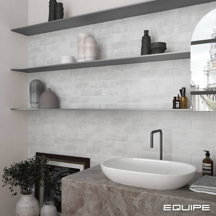 Argile, Equipe Ceramicas Equipe Ceramicas Scandinavian style bathroom Tiles