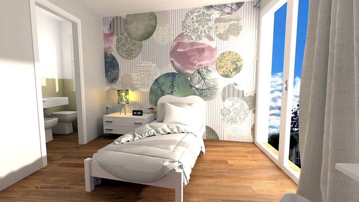 Progettazione arredamento per villetta, Arredatore Alessandro Boz Arredatore Alessandro Boz Modern style bedroom