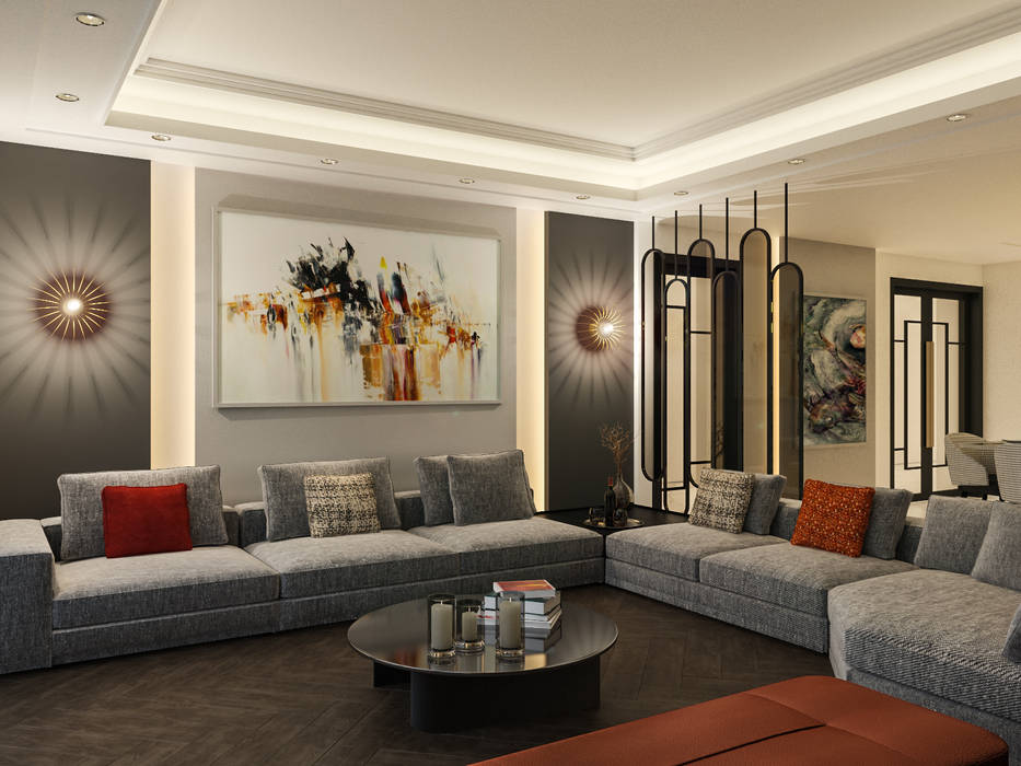 Villa Salon, 3d Antalya 3d Antalya Modern Oturma Odası