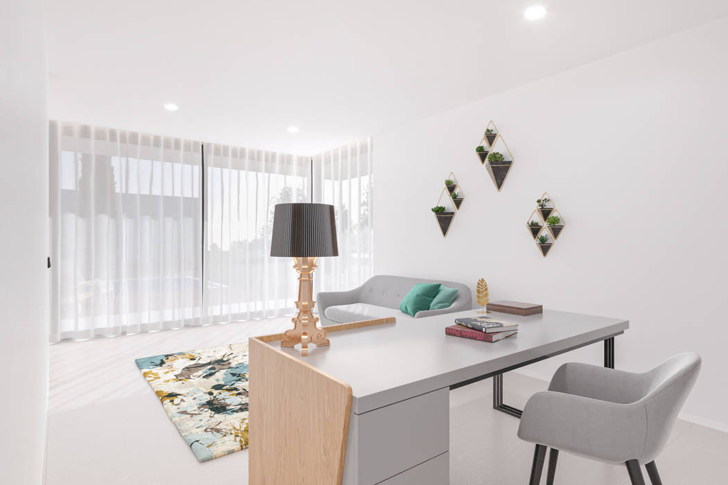 3D - Escritório ou divisão extra / Office or extra room Pascal Millasseau Construction Sunlight, view, bedroom, Casa, piscina, jardim, vidros, lote, lotes, moradia, espaço, espaçoso, vista, verde, natureza, garagem, cozinha, t3, quartos,house, pool, garden, windows, space, open space, nature, garage, bedroom, Condominium