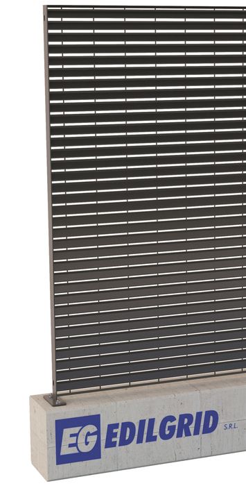 Recinzione frangisole effetto vedo-non vedo edilgrid case moderne ferro ... - Piantana 1600 X 3154