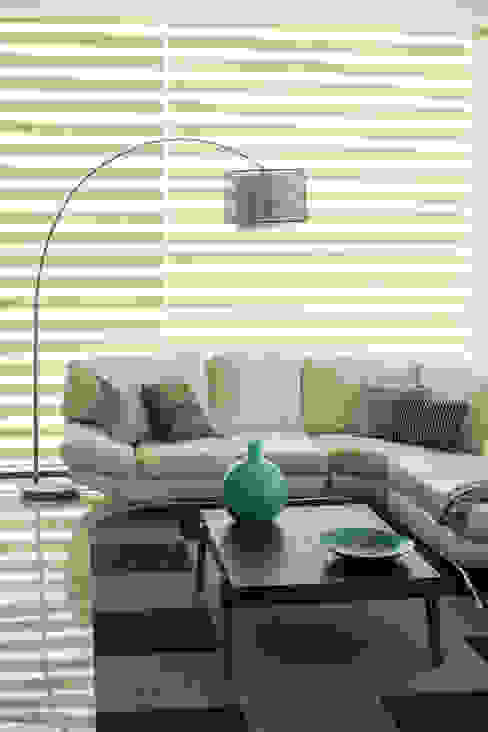 Interiorismo para residencia en Altozano Morelia, Dovela Interiorismo Dovela Interiorismo Ruang Keluarga Modern Turquoise