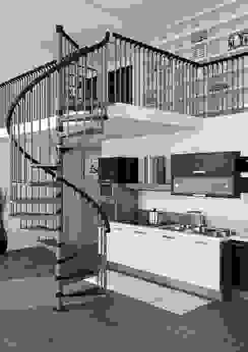 Escaleras de caracol, RINTAL RINTAL Corridor, hallway & stairs Stairs Metal Metallic/Silver
