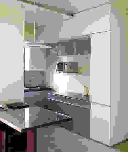 KItchenette The White Room Minimalist kitchen Cabinetry,Building,Property,Furniture,Countertop,Kitchen,Fixture,Wood,Interior design,Kitchen appliance