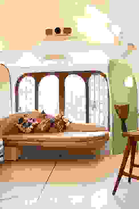 The White Room Salon moderne Béton Blanc