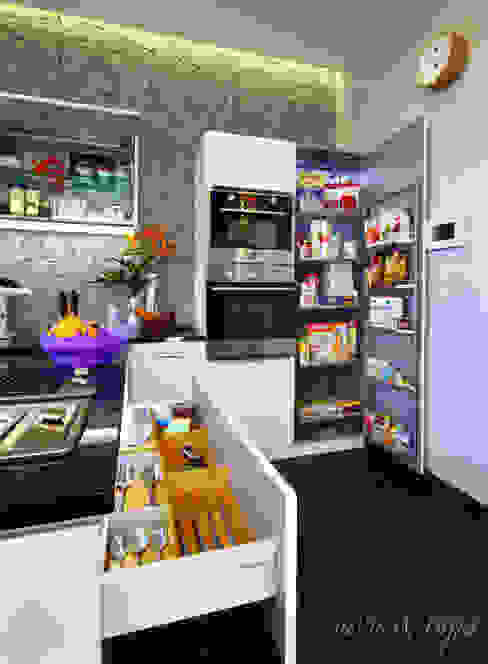 Kitchen Storage and Organizers Savio and Rupa Interior Concepts KitchenCabinets & shelves