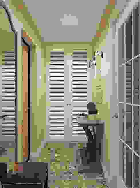 Студия Павла Полынова Classic corridor, hallway & stairs