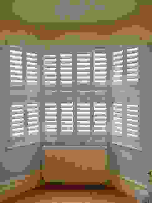 Bay Window Shutters London Interior Shutters Modern living room White