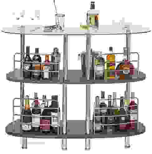 WINSOME MARTINI ENTERTAINMENT BAR Perfect Home Bars Wine cellar Glass Metallic/Silver Wine Baskets,Wine Bar,Wine Racks