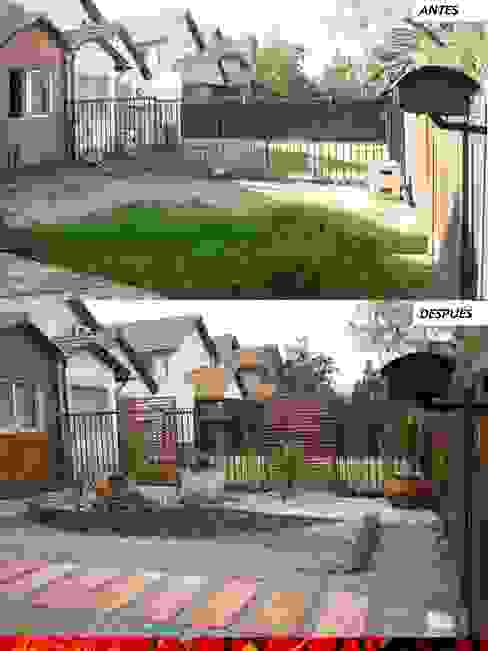 Un patio muy descuidado se transformó en una hermosa obra de paisajismo