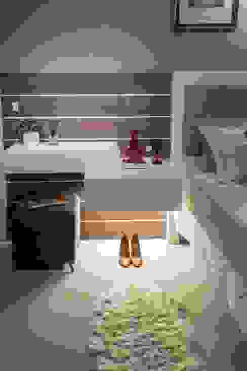 Penteadeira e criado mudo Revisite Quartos modernos Concreto Cinza