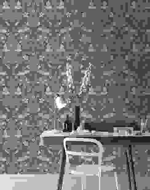 Leyla Carta da parati degli anni 70 Pareti & Pavimenti in stile classico soggiorno, salotto, cucina, camera da letto, sala da pranzo, barocca, damascata, barocco, damasco, carta da parati rimovibile, lavabile