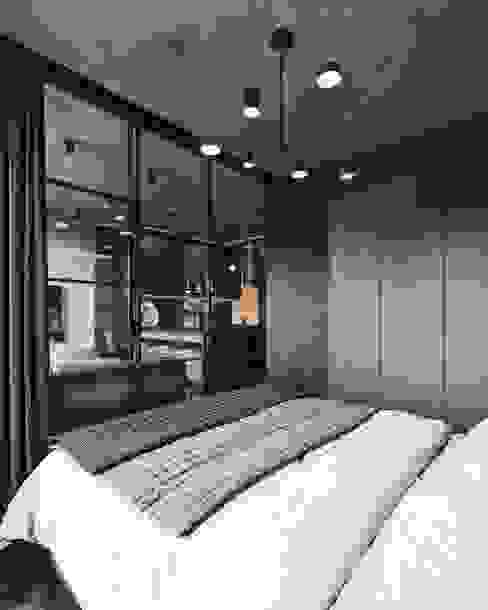 Master Bedroom HOC DesignArch Pvt Ltd Modern style bedroom Grey