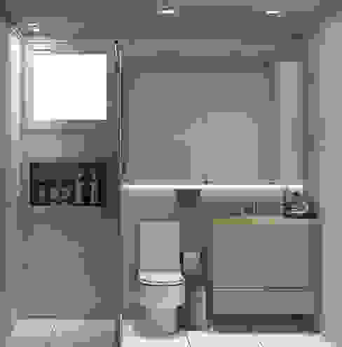 Banheiro do Casal SCK Arquitetos Banheiros modernos Projeto,Reforma,Apartamento Novo,Arquitetura,Interiores,Obra,Suíte Casal,