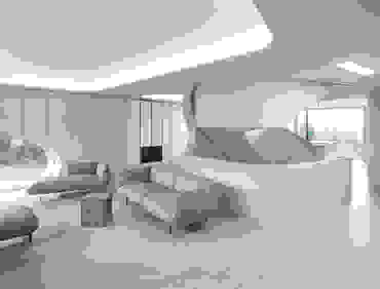 OLS HOUSE - new 4-person family home near Stuttgart, J.MAYER.H J.MAYER.H Modern Living Room