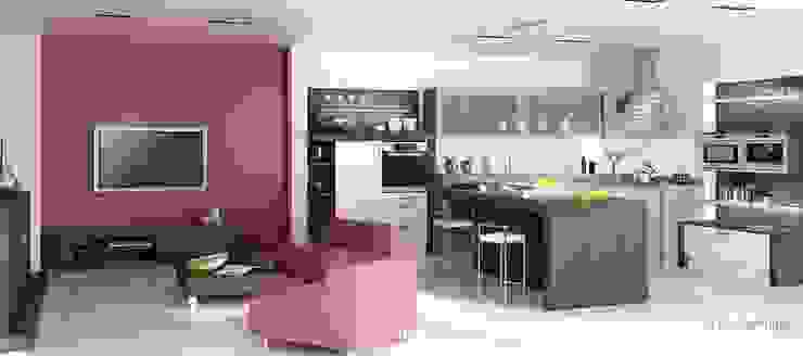 Küche, Die Tischlerei Hauschildt Die Tischlerei Hauschildt Küche Möbel,Eigentum,Schränke,Tisch,Gebäude,Couch,Lila,Fernsehen,Beleuchtung,Innenarchitektur