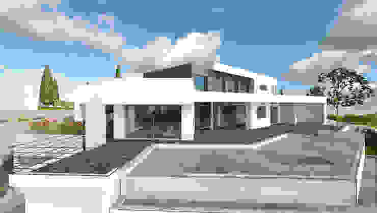 Villa Gaïa MAAD Architectes Maisons modernes Nuage,Ciel,Immeuble,Propriété,Arbre,Terrain,loger,Ombre,Rectangle,Fenêtre