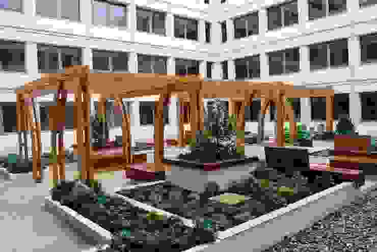 ​Monaco Walkway EcoCurves - Bespoke Glulam Timber Arches Garden