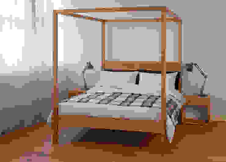 Orchid Four Poster Natural Bed Company Moderne Schlafzimmer Betten und Kopfteile