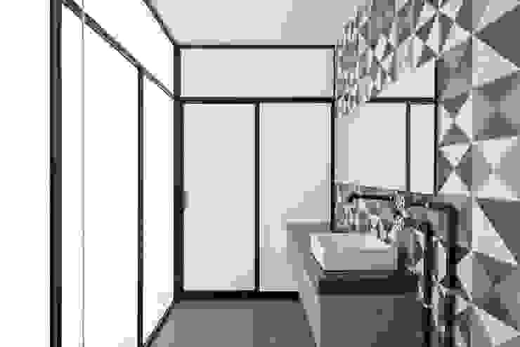 Tadeo 3 Proyecto.Cafeina Industriële huizen Glas Grijs