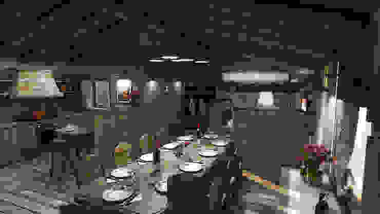 studiosagitair Rustic style dining room