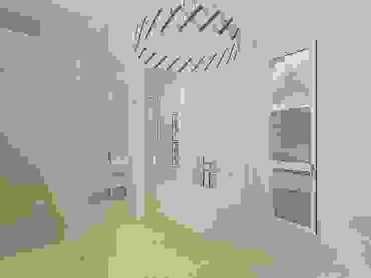 Entwurf und Visualisierung Badezimmer, Penthouse Wohnung Düsseldorf-Pempelfort Topali Innenarchitektur
