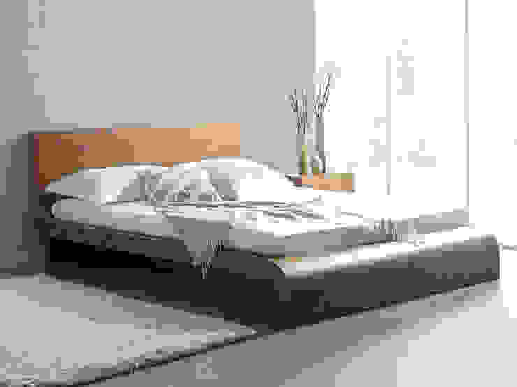 Roma Natural Walnut Bed homify Moderne Schlafzimmer Betten und Kopfteile