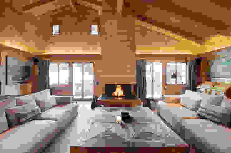 Chalet Gstaad, Ardesia Design Ardesia Design Rustic style living room