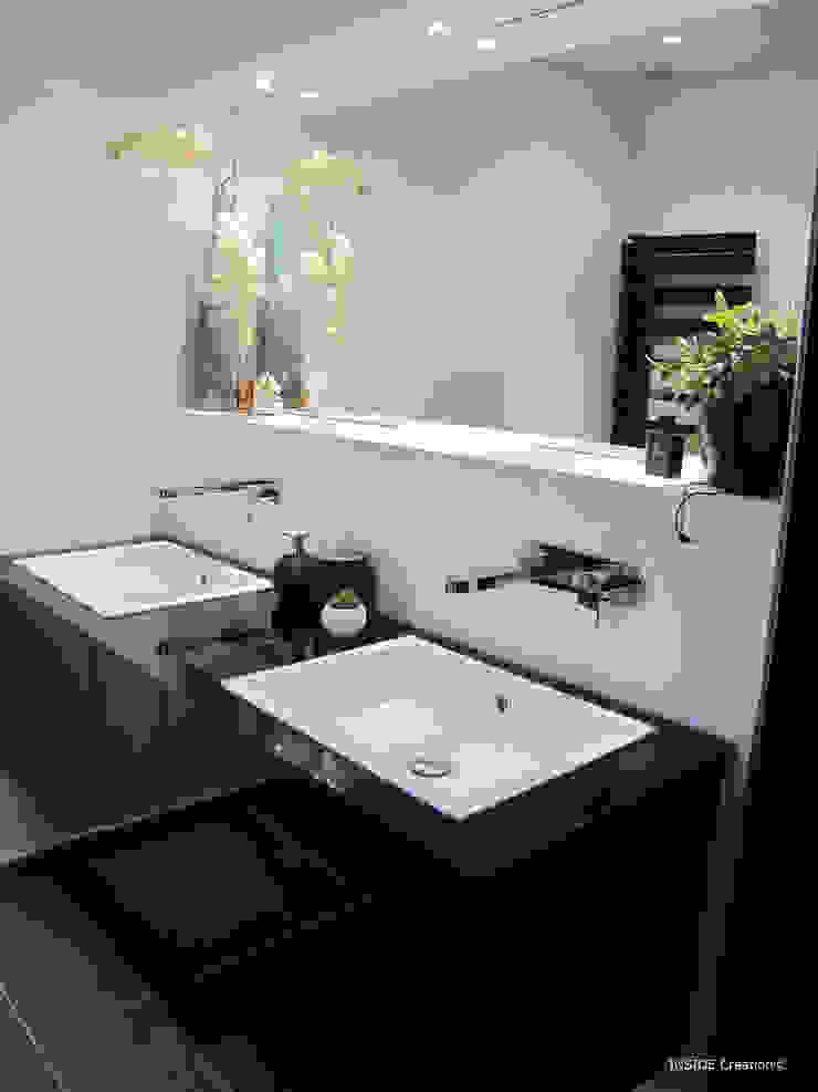 Salle de bain design INSIDE Création Salle de bain moderne Robinet,Miroir,Évier,Appareil de plomberie,Lavabo,Salle de bain,Éclairage,Plante,Design d&#39;intérieur,Étage