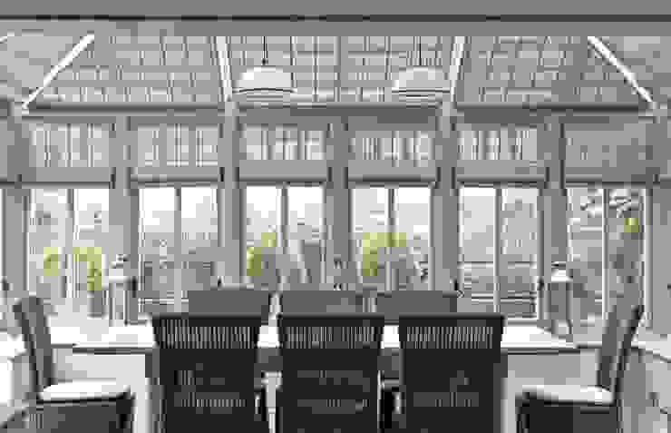 Country Home Conservatory Charlotte Crosland Interiors Sala da pranzo rurale