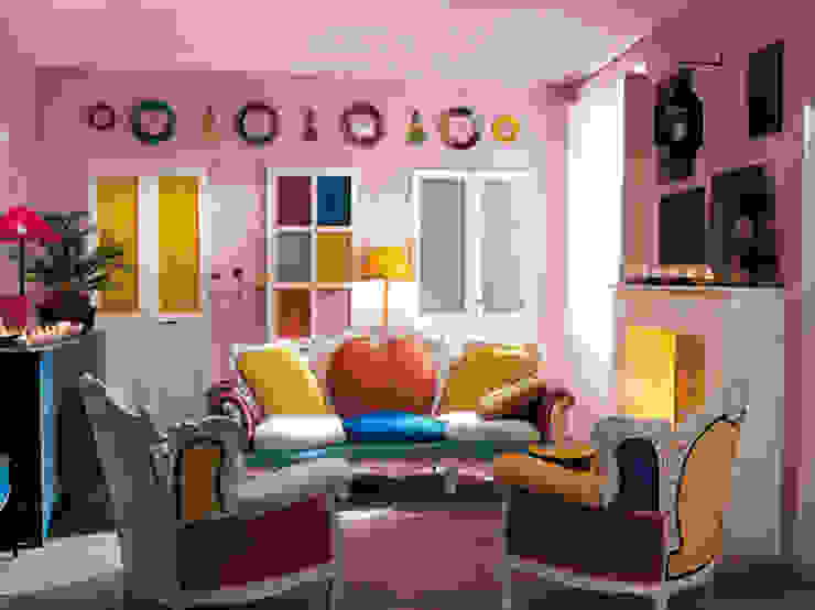 Salotto moderno, INTERNO78.IT - DECORAZIONI D'INTERNI INTERNO78.IT - DECORAZIONI D'INTERNI Eclectic style living room
