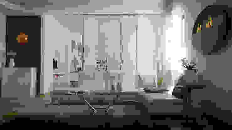 Soggiorno accogliente , LANGOLO HOME LIVING LANGOLO HOME LIVING Portas de correr