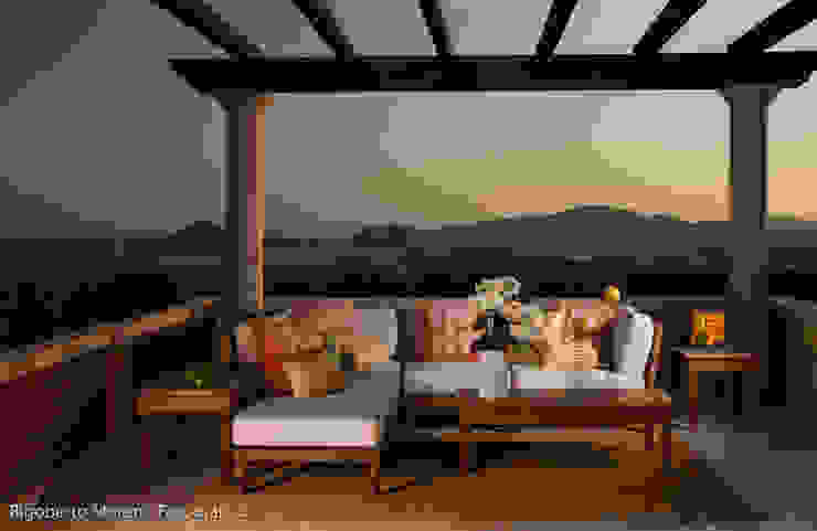 DIAZ DE LUNA SIGNATURE Nowoczesny balkon, taras i weranda