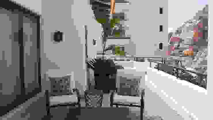 DIAZ DE LUNA SIGNATURE Nowoczesny balkon, taras i weranda