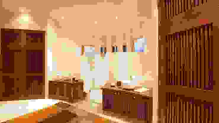 Mariposa House arqflores / architect Banheiros tropicais