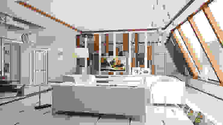 Salas de estar modernas por Студия Искандарова Moderno