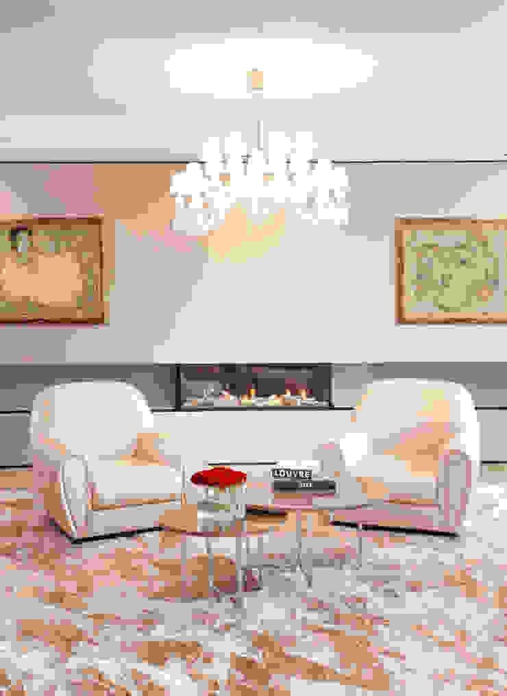Living Room Roselind Wilson Design Modern Living Room living room,carpet,chandelier,wall art,fire place