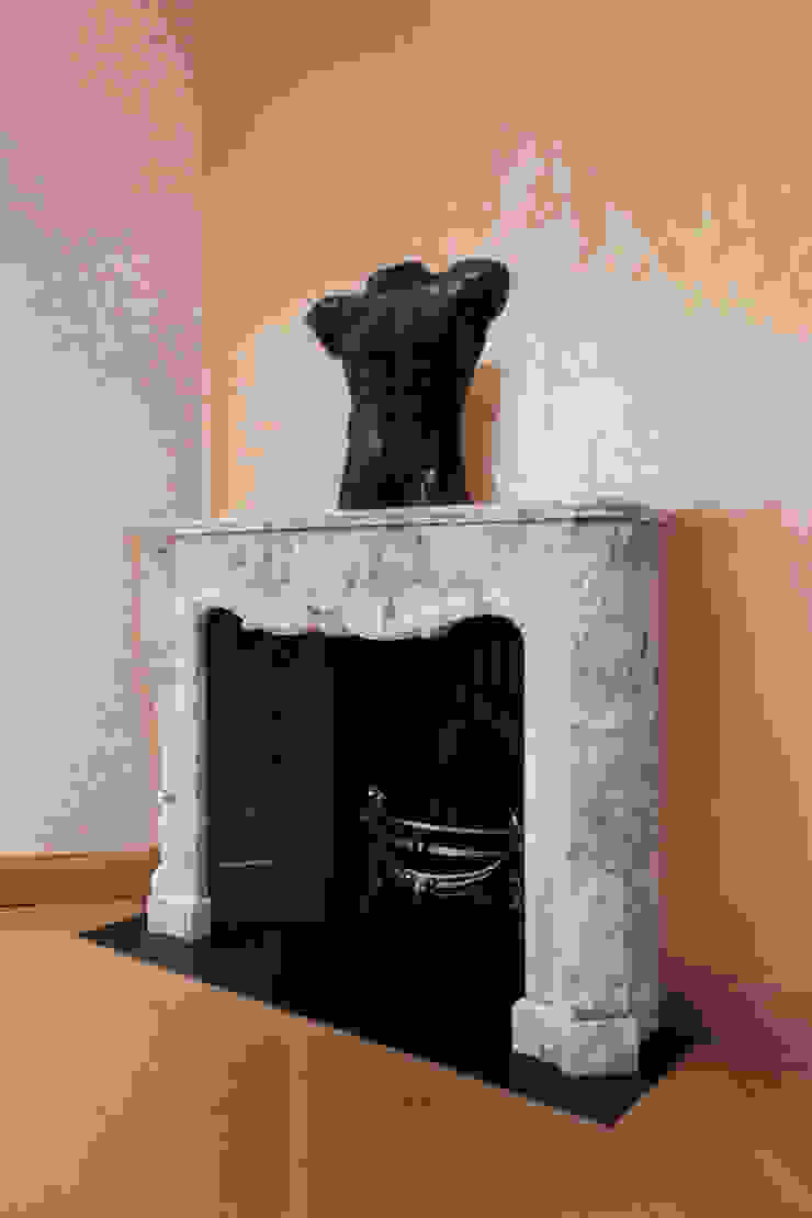 Fireplace Roselind Wilson Design Modern Houses fireplace,marble,contemporary,interior design