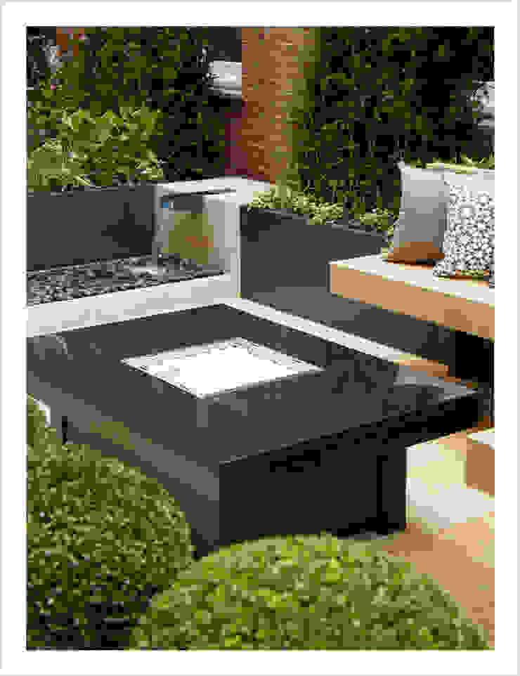 Knightsbridge Roof Terrace - Aralia Garden Design Aralia Commercial spaces Stone Black Commercial Spaces