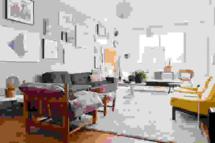 Residência Lorena Mauricio Arruda Design Salas de estar ecléticas