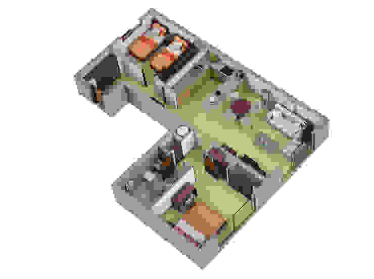 Planos de corte 3D Realistic-design Casas