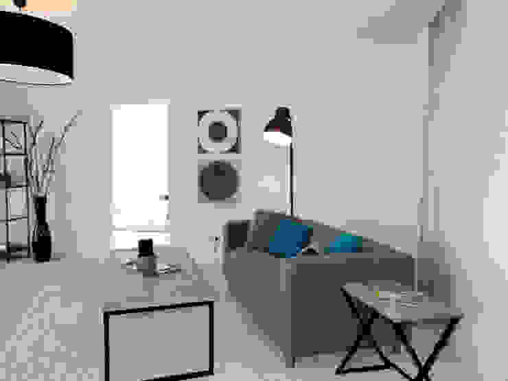 Home Staging - Dachgeschosswohnung in Duisburg raum² - wir machen wohnen Industriale Wohnzimmer Tabelle,Möbel,Eigentum,Couch,Bilderrahmen,Weiß,Kompfort,Beleuchtung,Innenarchitektur,Lampe