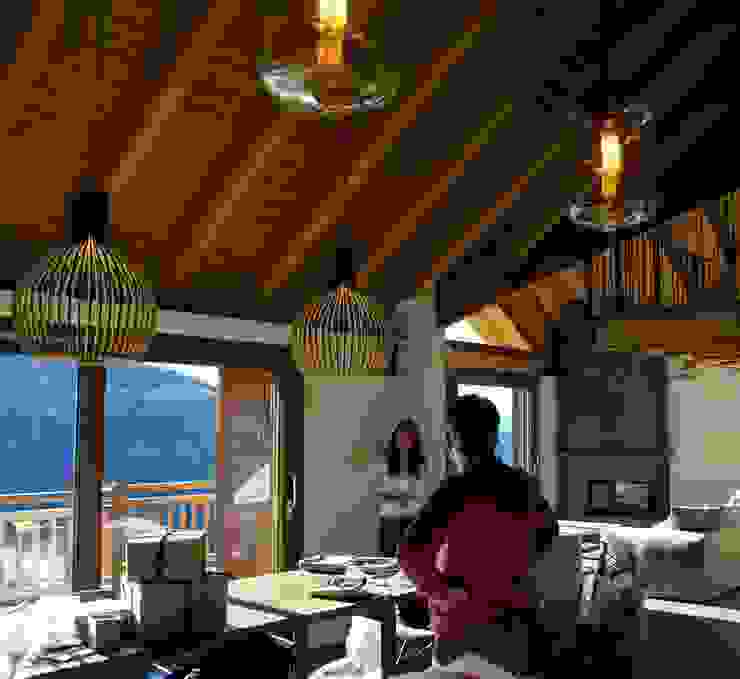 chalet in Chamois, Aosta Valley, Alps enrico girardi architetto Kitchen