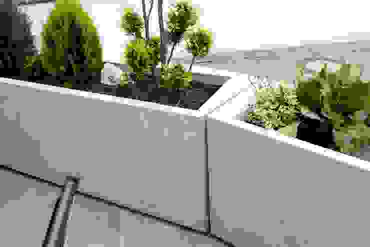 Moderne Blumenkübel und Pflanztröge aus Beton, Monomentals Monomentals حیاط گلدان