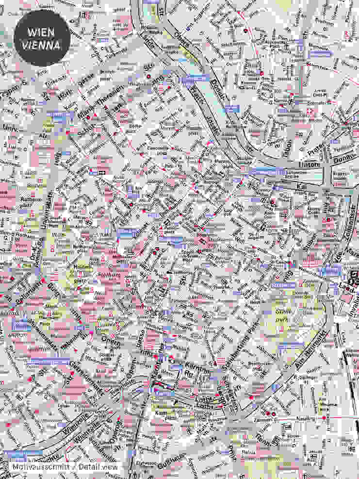 Wien EXTRATAPETE Gewerbeflächen citymap,stadtplan,tapete,reisen,büro,wohnzimmer,kinderzimmer,Geschäftsräume & Stores