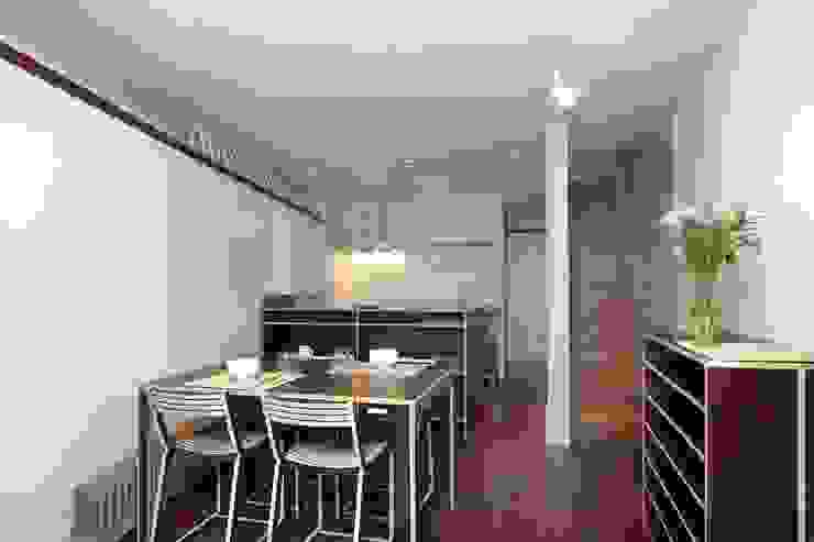Salmon Lane – London Rural Office for Architecture Sala da pranzo moderna